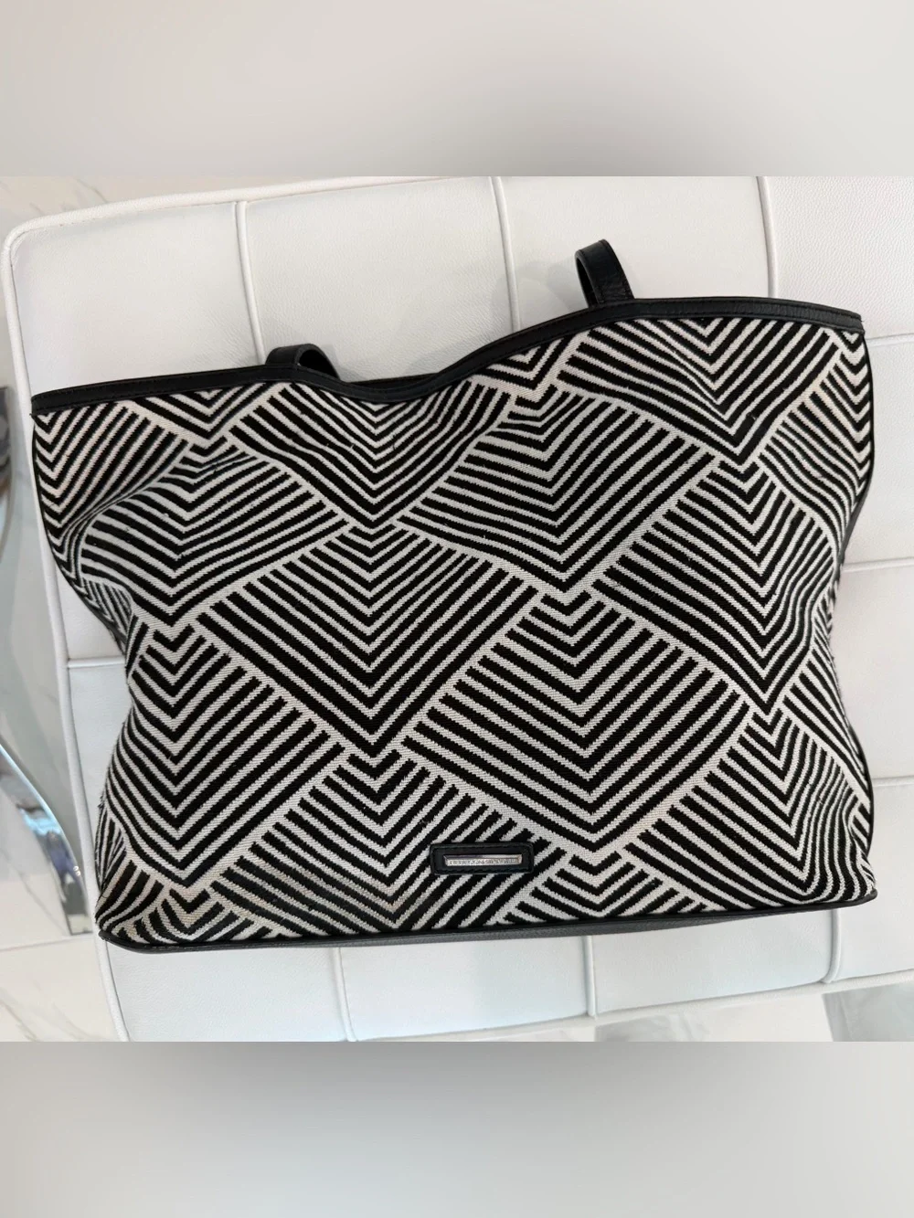 Rebecca Minkoff Wonder Tote Embellished Boho/Tribal, Canvas,Leather Trim/Handles
